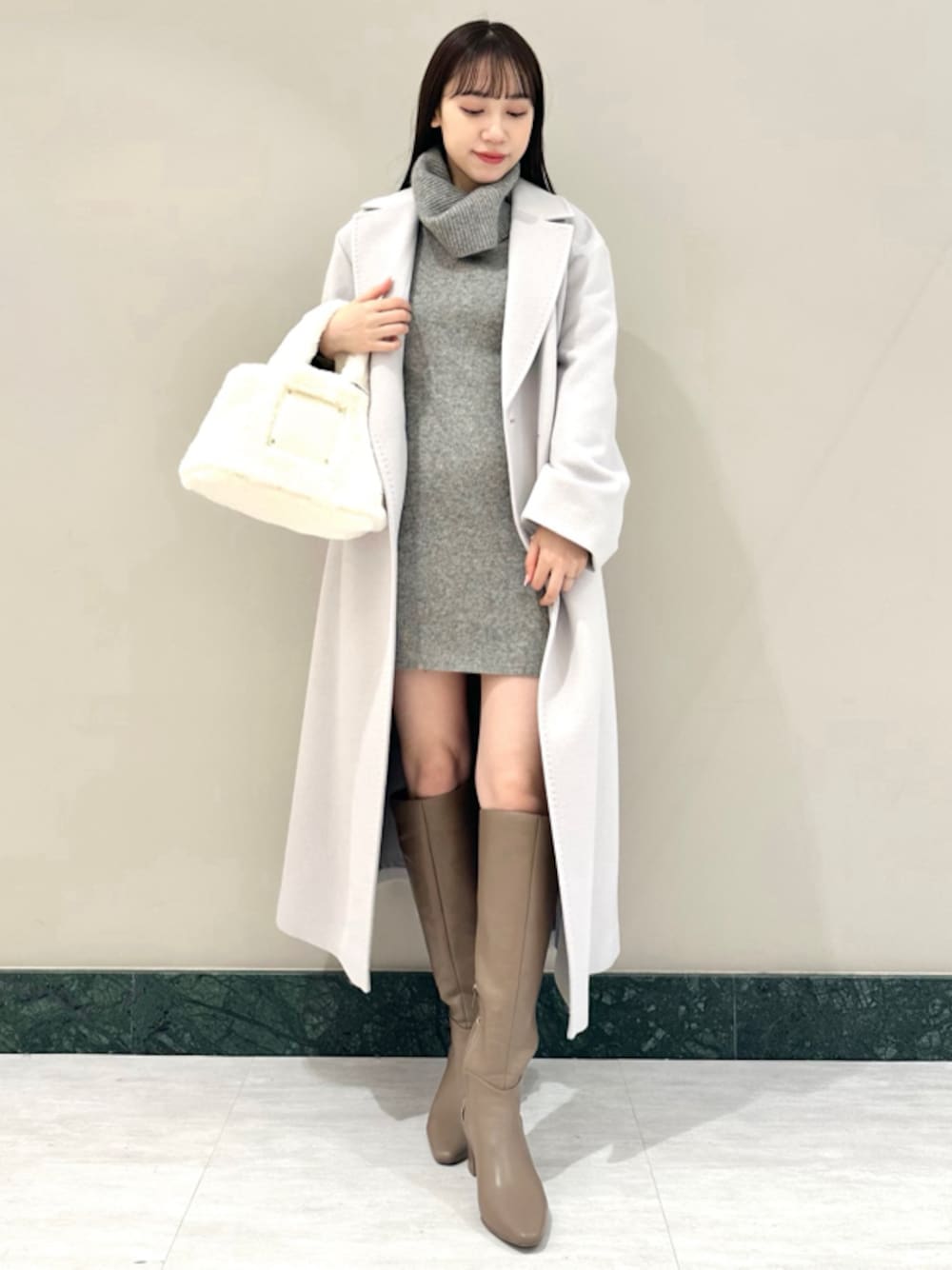 SNIDEL（スナイデル）の「ボアショルダーバッグ（ショルダー