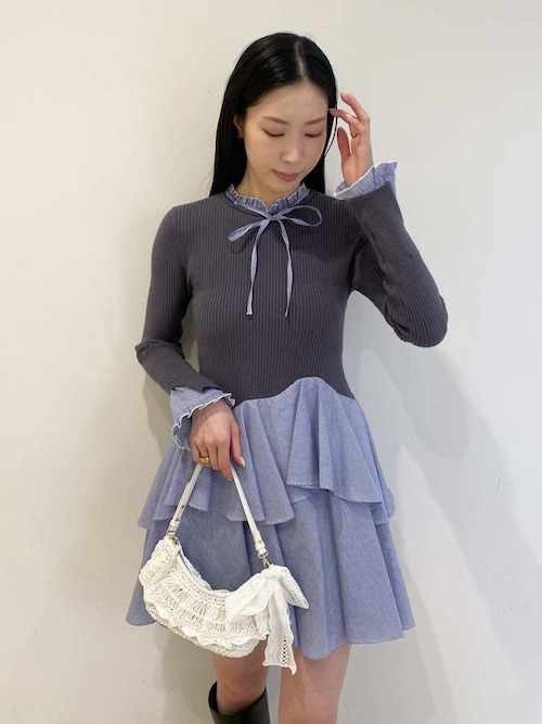 Sustainableドッキングミニニットワンピース（ワンピース）｜SNIDEL