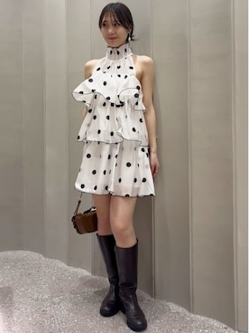 「SNIDEL（スナイデル）のアイテム（バッグ）」を使った、SNIDELさん（レディース・160cm）の春コーディネート