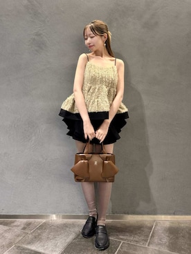 「SNIDEL（スナイデル）のアイテム（バッグ）」を使った、SNIDELさん（レディース・160cm）の春コーディネート