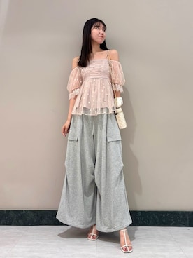 「骨格ナチュラル」｜SNIDELさん（レディース・174cm）の夏コーディネート