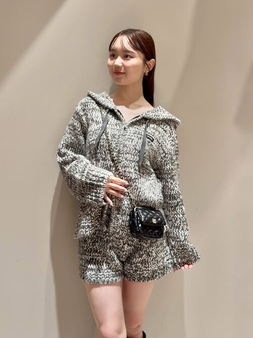 未開封♥️新作✨SNIDEL ロービングニットフーディー✨ 完売色IVR ロービングニットフーディー(ニット)｜トップス｜SNIDEL