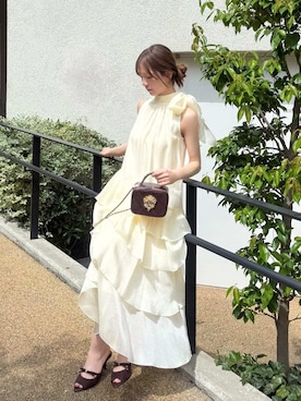「SNIDEL（スナイデル）のアイテム（バッグ）」を使った、SNIDELさん（レディース・162cm）の夏コーディネート