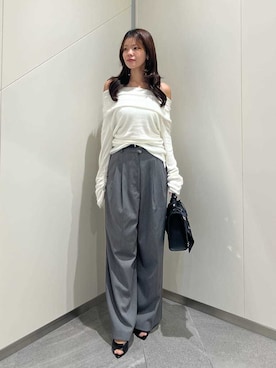 「SNIDEL（スナイデル）のアイテム（シューズ）」を使った、SNIDELさん（レディース・157cm）の秋コーディネート