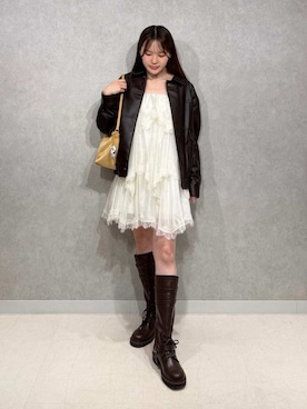 「SNIDEL（スナイデル）のアイテム（ジャケット/アウター）」を使った、SNIDELさん（レディース・157cm）の夏コーディネート