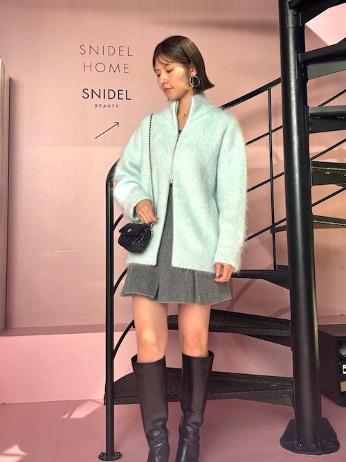 セール】アルパカシャギージップコート（ブルゾン）｜SNIDEL