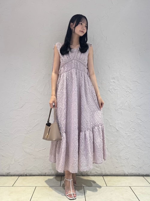 00サイズあり】ジャガードドロストディティールワンピース