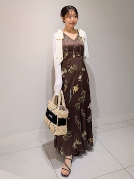 「SNIDEL（スナイデル）のアイテム（バッグ）」を使った、SNIDELさん（レディース・151cm）の夏コーディネート