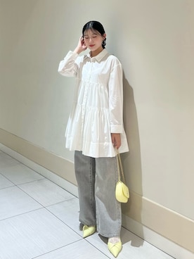 「SNIDEL（スナイデル）のアイテム（シューズ）」を使った、SNIDELさん（レディース・158cm）の春コーディネート