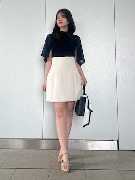 「SNIDEL（スナイデル）のアイテム（バッグ）」を使った、SNIDELさん（レディース・157cm）の春コーディネート