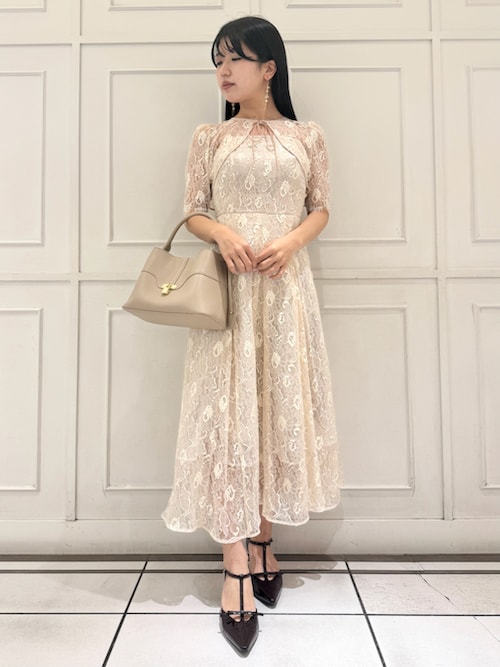 【美品】SNIDEL レースボレロドレス 結婚式 オケージョンドレス レースボレロドレス(マキシ・ロングワンピース)｜ワンピース