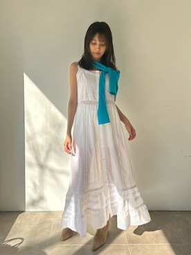 「透けトップス」｜SNIDELさん（レディース・161cm）の夏コーディネート