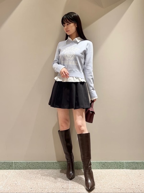 レイヤードデザインプリーツスカショ（その他パンツ）｜SNIDEL