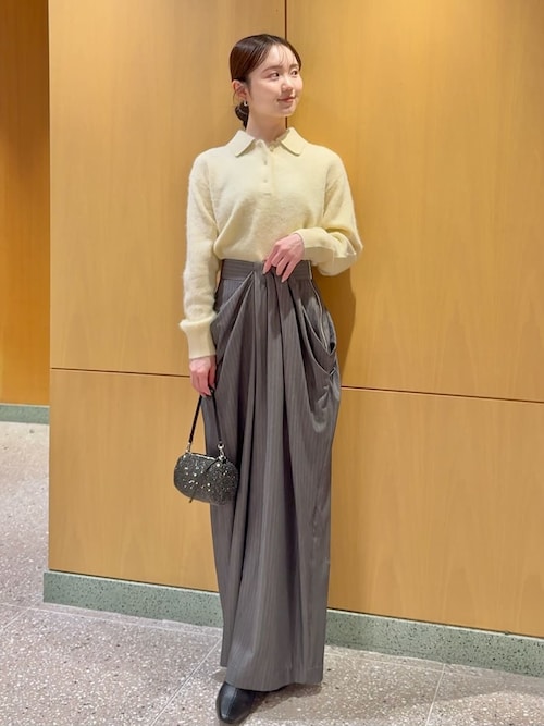 snidel 【HIGH QUALITY】フォックスカシミヤニットポロ SNIDEL｜【HIGH QUALITY】フォックスカシミヤニットポロ | Rakuten