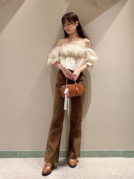 「アイテム（チャーム）」を使った、SNIDELさん（レディース・165cm）の夏コーディネート