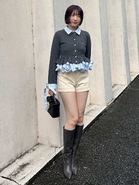 「SNIDEL（スナイデル）のアイテム（トップス）」を使った、SNIDELさん（レディース・165cm）の秋コーディネート