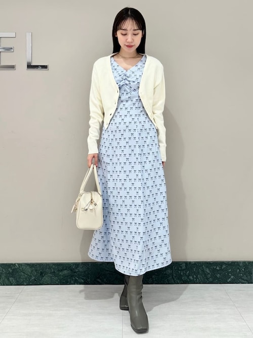 リボンドッキングカーディガン（カーディガン/ボレロ）｜SNIDEL