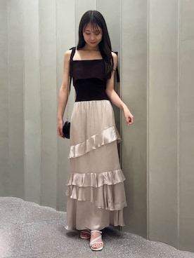 「SNIDEL（スナイデル）のアイテム（シューズ）」を使った、SNIDELさん（レディース・160cm）の夏コーディネート
