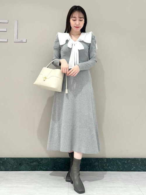 セーラーカラーニットワンピース（ワンピース）｜SNIDEL（スナイデル