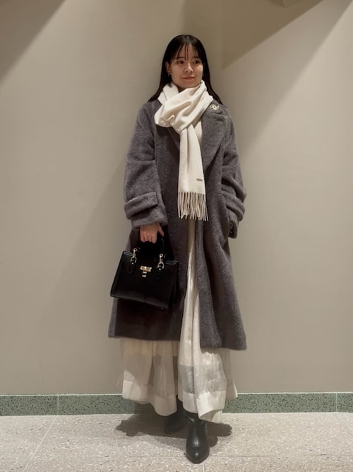 Sustainableコールドショルダーニットワンピース（ワンピース