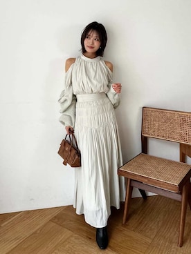 「SNIDEL（スナイデル）のアイテム（トップス）」を使った、SNIDELさん（レディース・153cm）の冬コーディネート