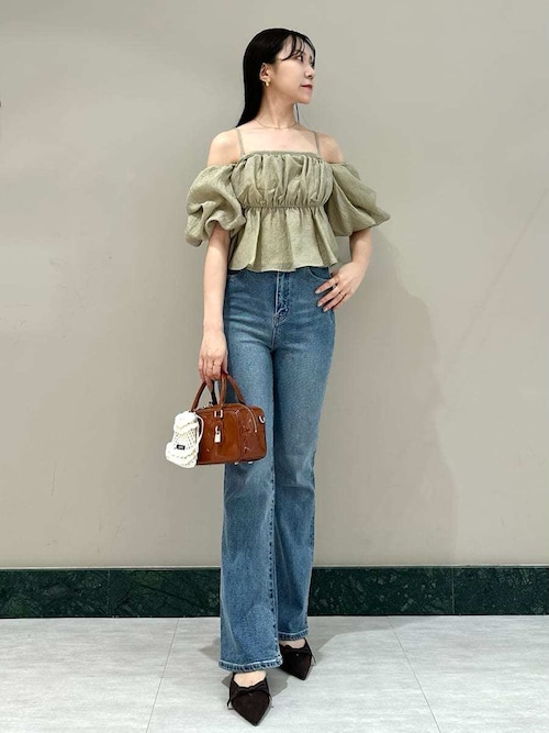 セール】オフショルフリルブラウス（シャツ/ブラウス）｜SNIDEL