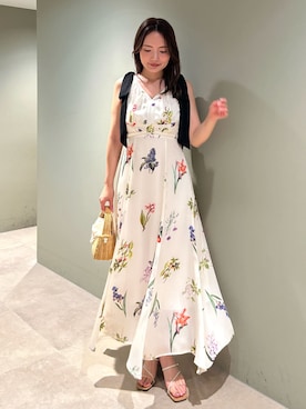 「SNIDEL（スナイデル）のアイテム（バッグ）」を使った、SNIDELさん（レディース・157cm）の夏コーディネート