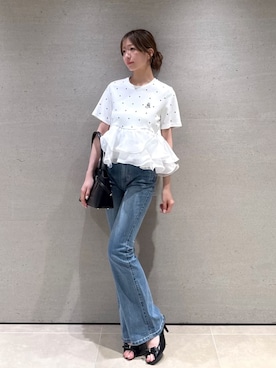 「SNIDEL（スナイデル）のアイテム（バッグ）」を使った、SNIDELさん（レディース・162cm）の夏コーディネート