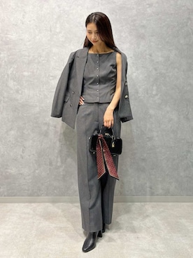 「アイテム（バンダナ/スカーフ）」を使った、SNIDELさん（レディース・160cm）の夏コーディネート