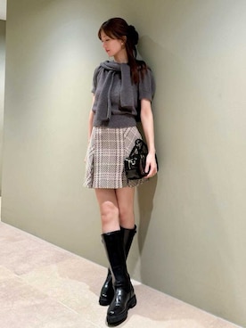 「アイテム（イヤリング）」を使った、SNIDELさん（レディース・162cm）の秋コーディネート