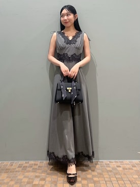 「SNIDEL（スナイデル）のアイテム（ワンピース/ドレス）」を使った、SNIDELさん（レディース・158cm）の夏コーディネート