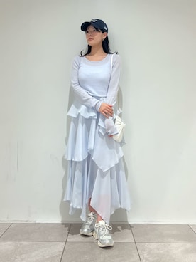 「SNIDEL（スナイデル）のアイテム（シューズ）」を使った、SNIDELさん（レディース・157cm）の冬コーディネート