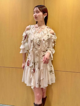 「SNIDEL（スナイデル）のアイテム（バッグ）」を使った、SNIDELさん（レディース・160cm）の春コーディネート