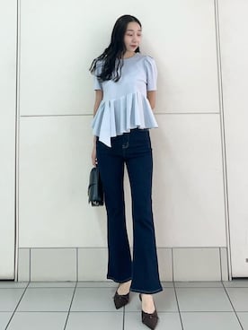 「骨格ナチュラル」｜SNIDELさん（レディース・165cm）の夏コーディネート