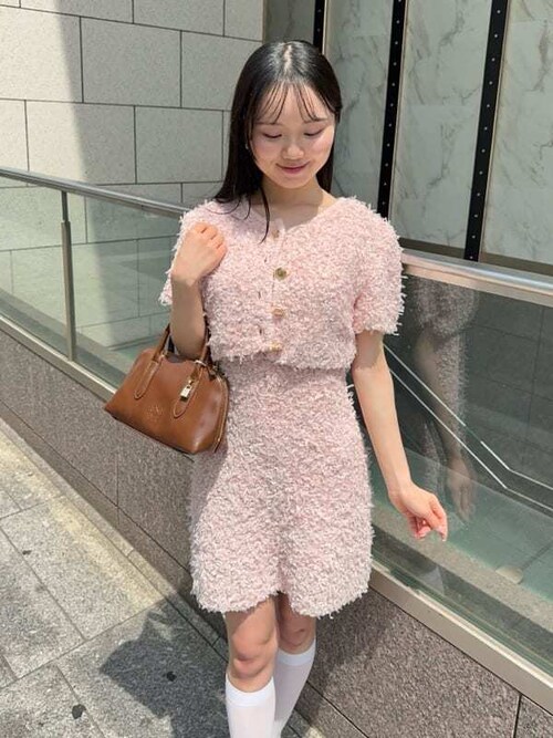 新作新品タグ付きスナイデル♡ ファンシーヤーンミニワンピース