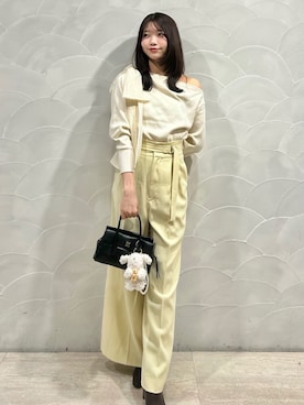 「アイテム（キーケース/キーアクセサリー）」を使った、SNIDELさん（レディース・162cm）の秋コーディネート