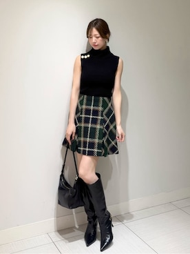 「SNIDEL（スナイデル）のアイテム（アクセサリー）」を使った、SNIDELさん（レディース・162cm）の秋コーディネート