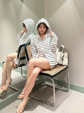 「SNIDEL（スナイデル）のアイテム（パンツ）」を使った、SNIDELさん（レディース・153cm）の夏コーディネート