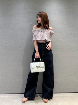 「SNIDEL（スナイデル）のアイテム（シューズ）」を使った、SNIDELさん（レディース・153cm）の夏コーディネート