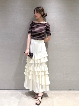 「SNIDEL（スナイデル）のアイテム（シューズ）」を使った、SNIDELさん（レディース・162cm）の夏コーディネート