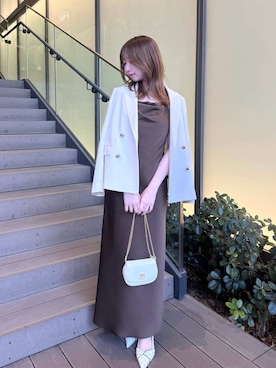 「SNIDEL（スナイデル）のアイテム（バッグ）」を使った、SNIDELさん（レディース・160cm）の春コーディネート