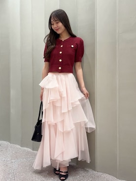 「SNIDEL（スナイデル）のアイテム（トップス）」を使った、SNIDELさん（レディース・160cm）の夏コーディネート