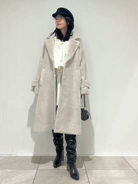 「SNIDEL（スナイデル）のアイテム（シューズ）」を使った、SNIDELさん（レディース・157cm）の冬コーディネート