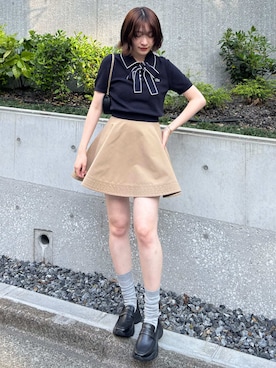 「アイテム（パンツ）」を使った、SNIDELさん（レディース・165cm）の春コーディネート