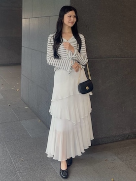 「SNIDEL（スナイデル）のアイテム（バッグ）」を使った、SNIDELさん（レディース・165cm）の春コーディネート