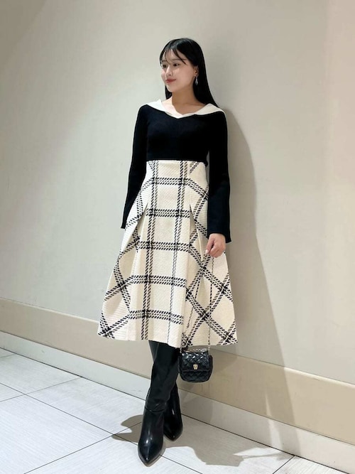 SNIDEL（スナイデル） ニット セーター オフショル衿ニットプル