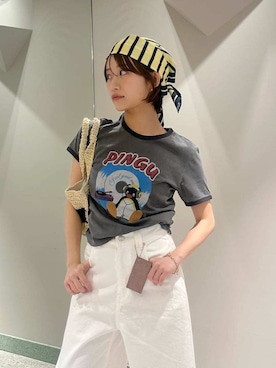 「SNIDEL（スナイデル）のアイテム（バッグ）」を使った、SNIDELさん（レディース・153cm）の夏コーディネート