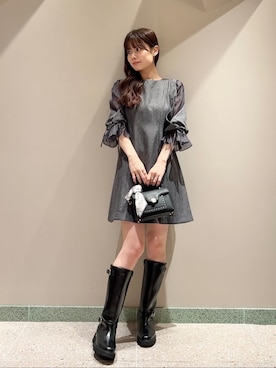「シアー素材」｜SNIDELさん（レディース・165cm）の夏コーディネート