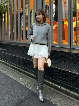 「肌見せ」｜SNIDELさん（レディース・153cm）の秋コーディネート