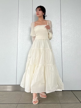 「SNIDEL（スナイデル）のアイテム（ワンピース/ドレス）」を使った、SNIDELさん（レディース・157cm）の春コーディネート